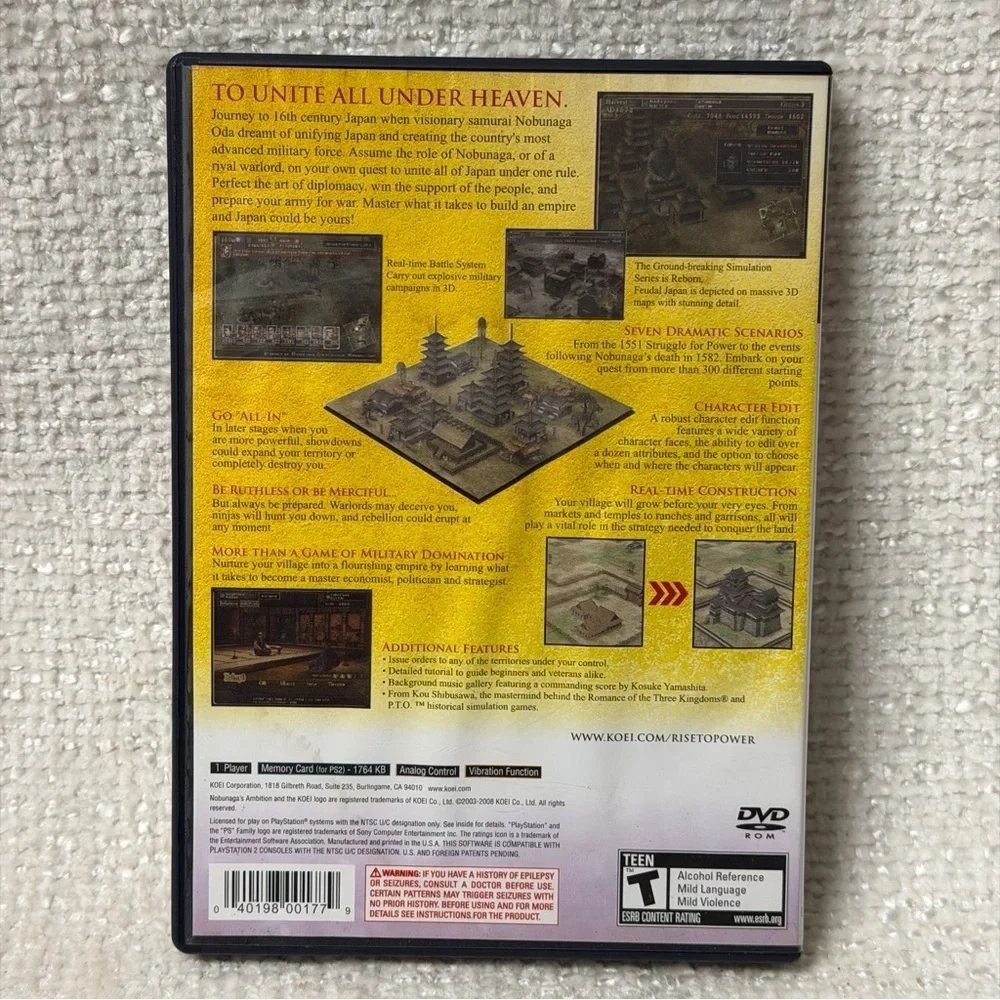 Nobunaga's Ambition: Rise to Power for PlayStation 2